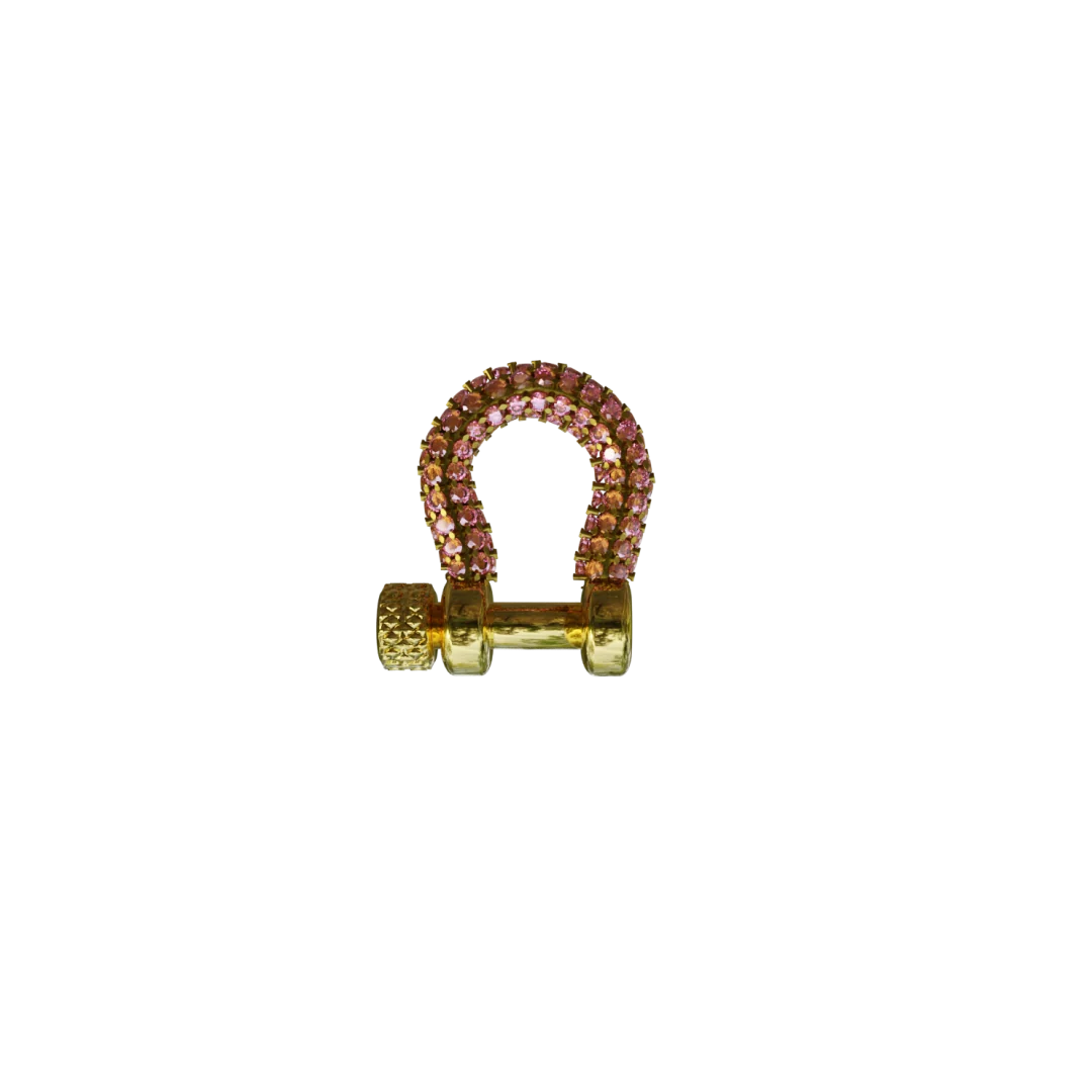 Pink Mini Gem Carabiner