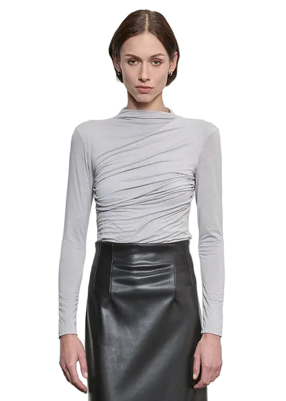 Fluid Viscose Jersey Twist Top