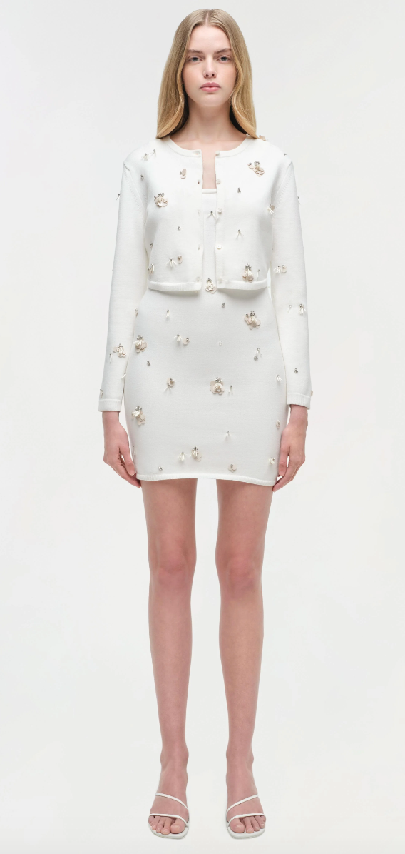 Zadie Embellished Cropped Cardigan