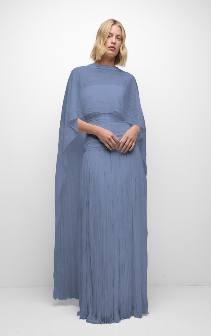 Danielle Crinkle Jersey Bustier Gown