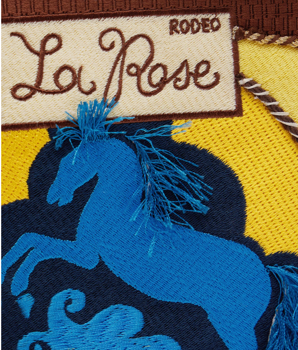Ace Horse Embellished Clutch