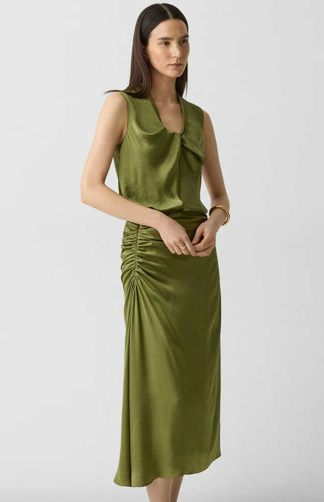 Side Ruched Skirt