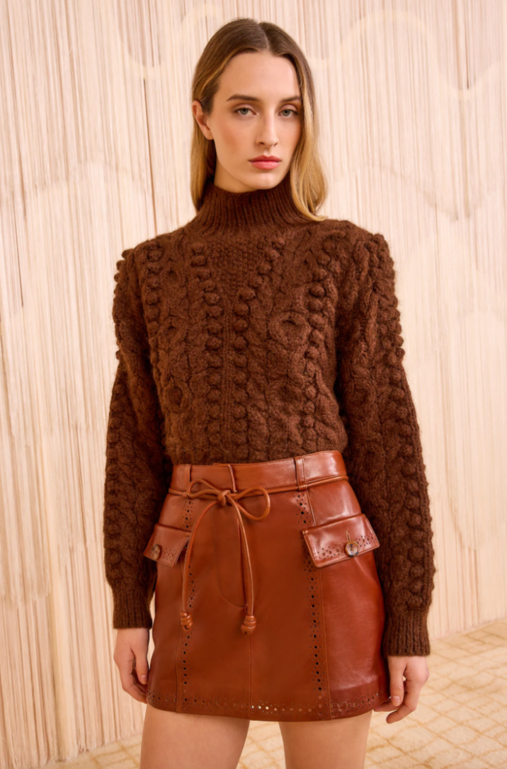 Luna Leather Skirt