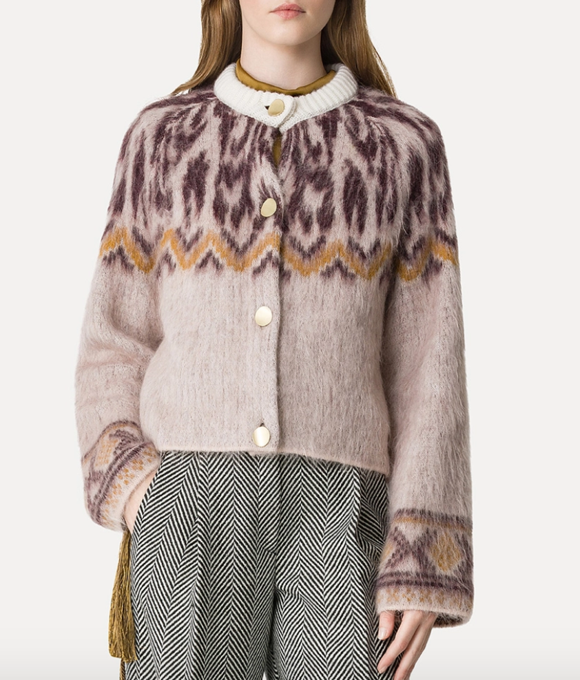 Baby Alpaca Fair Isle Cardigan