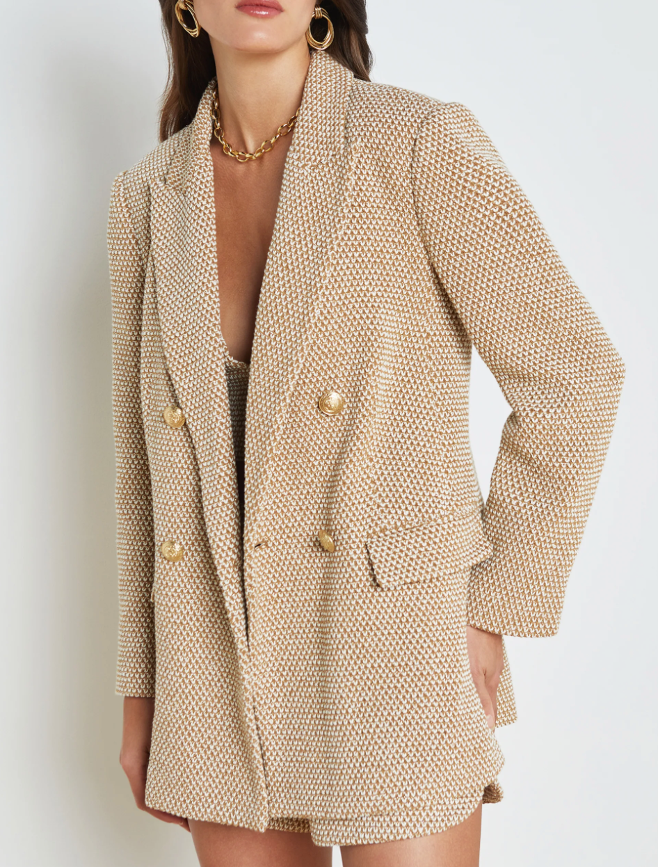 RIVA KNIT DOUBLE BLAZER - Size 4