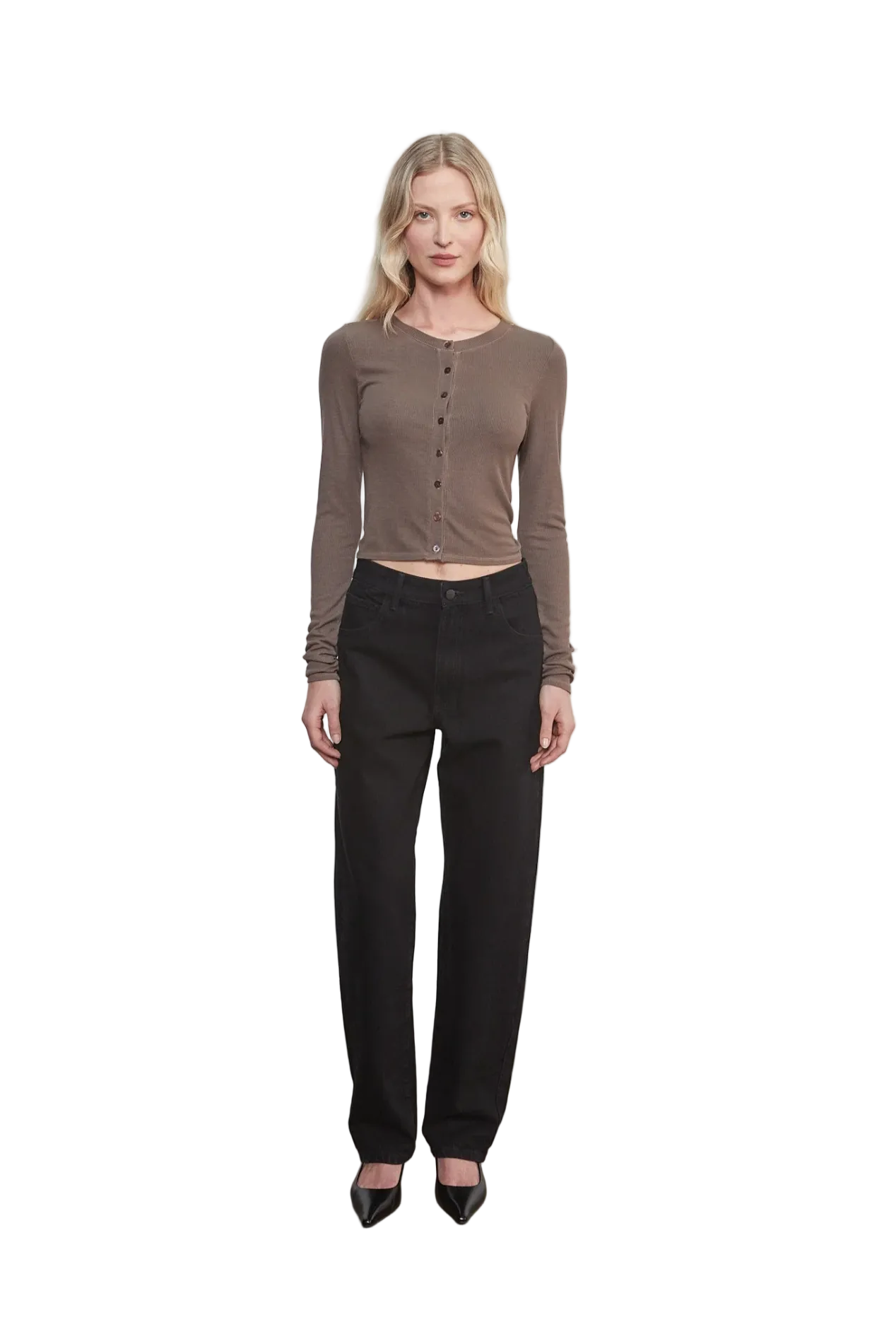 Silk Rib Essential Cardigan