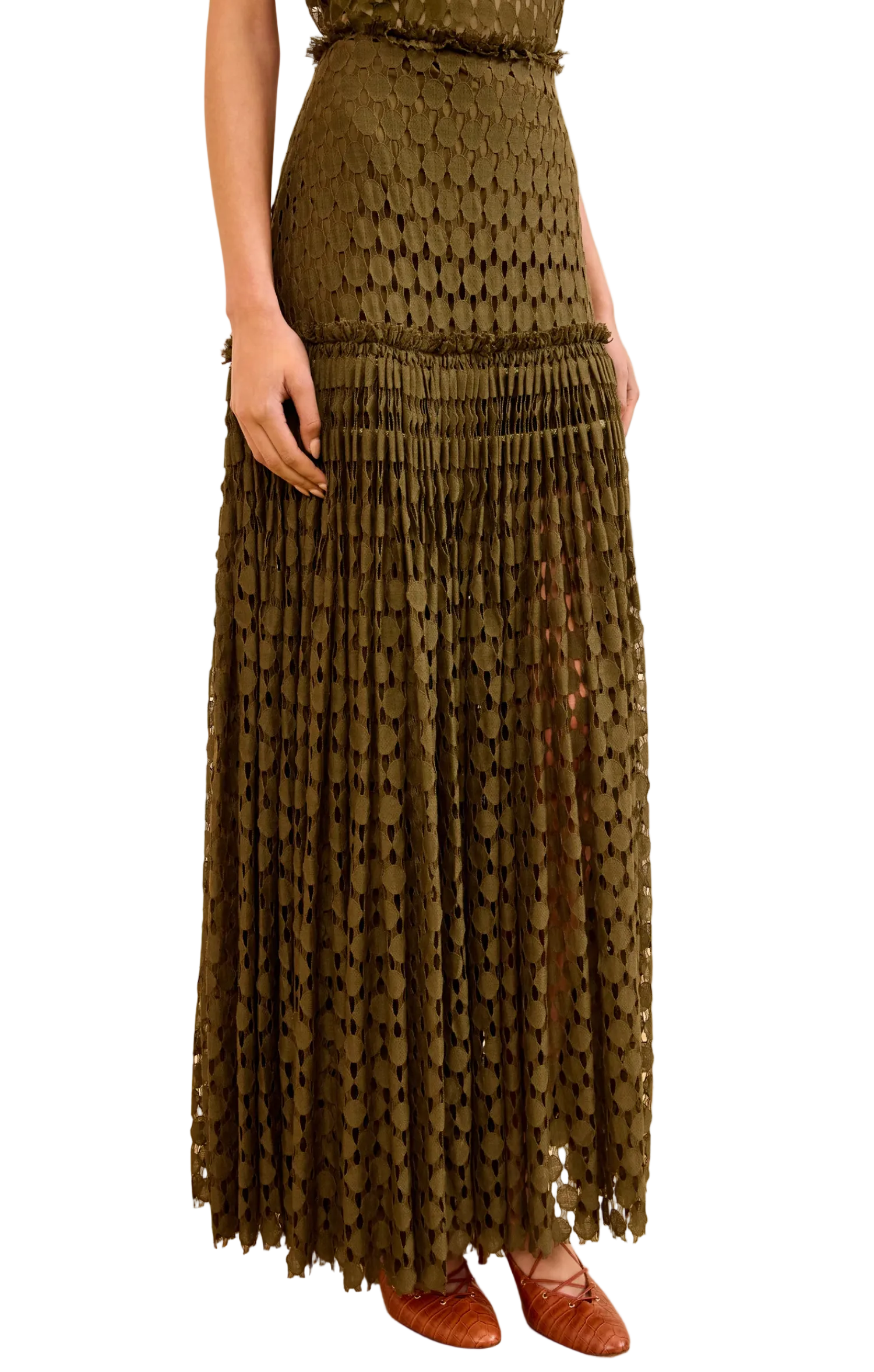 Aris Lace Maxi Skirt