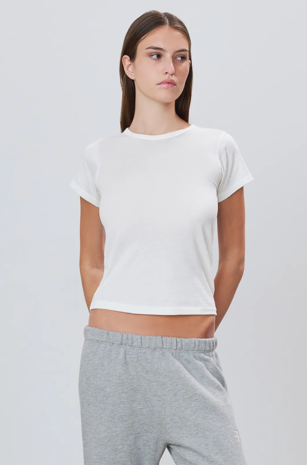 Fitted Crewneck Short Sleeve Tee