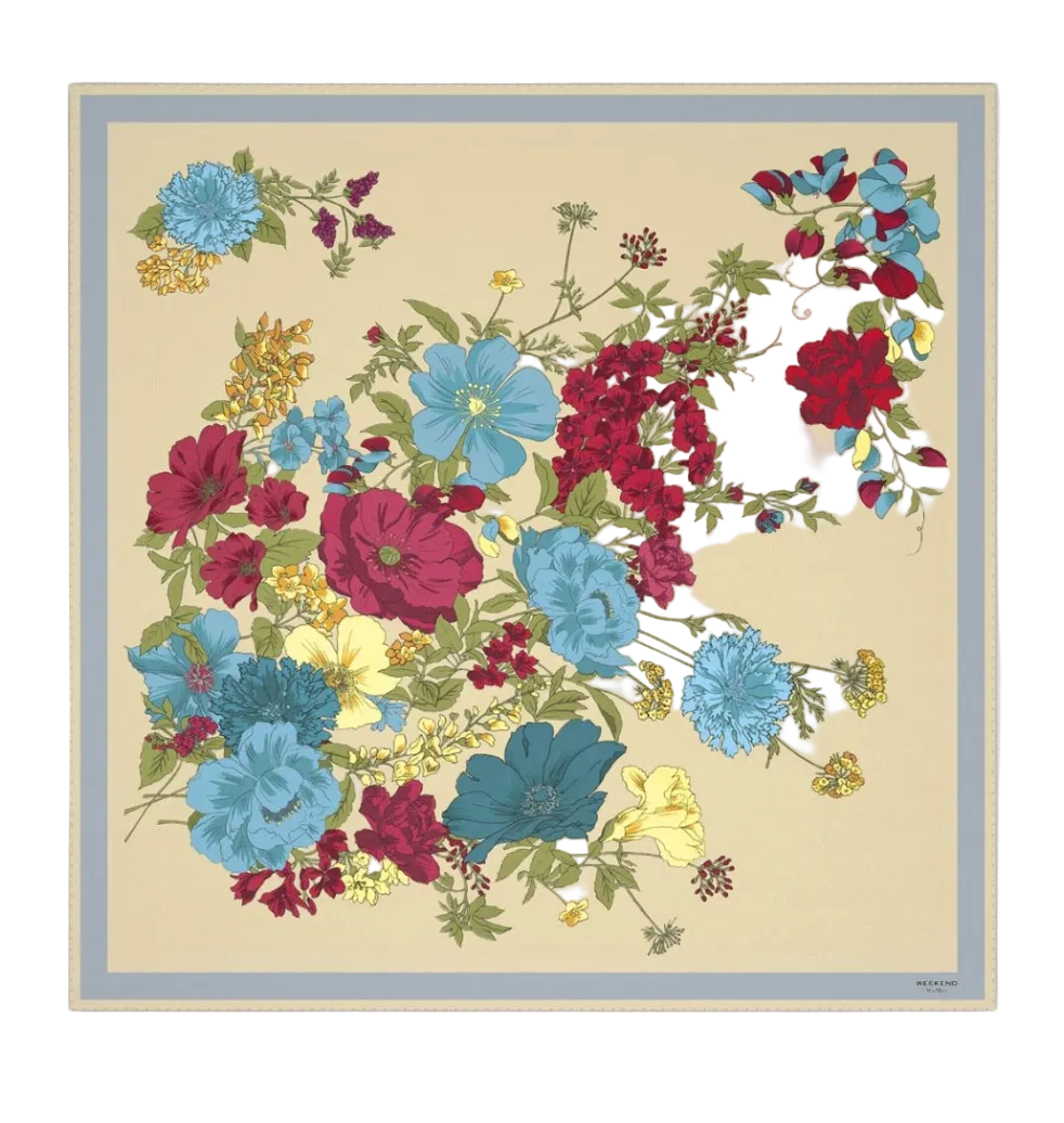 Pattern Silk Scarf