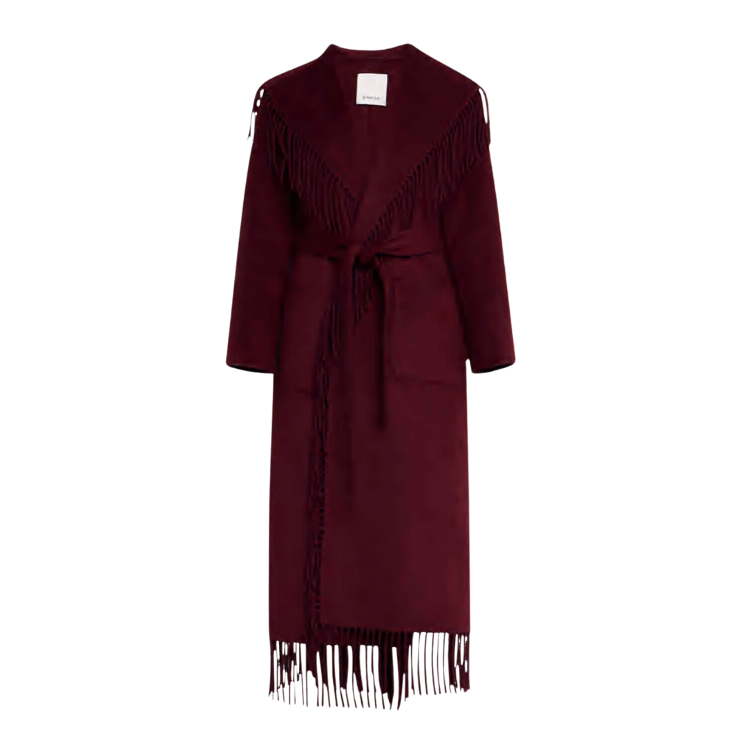 Carrie Wool Fringe Coat