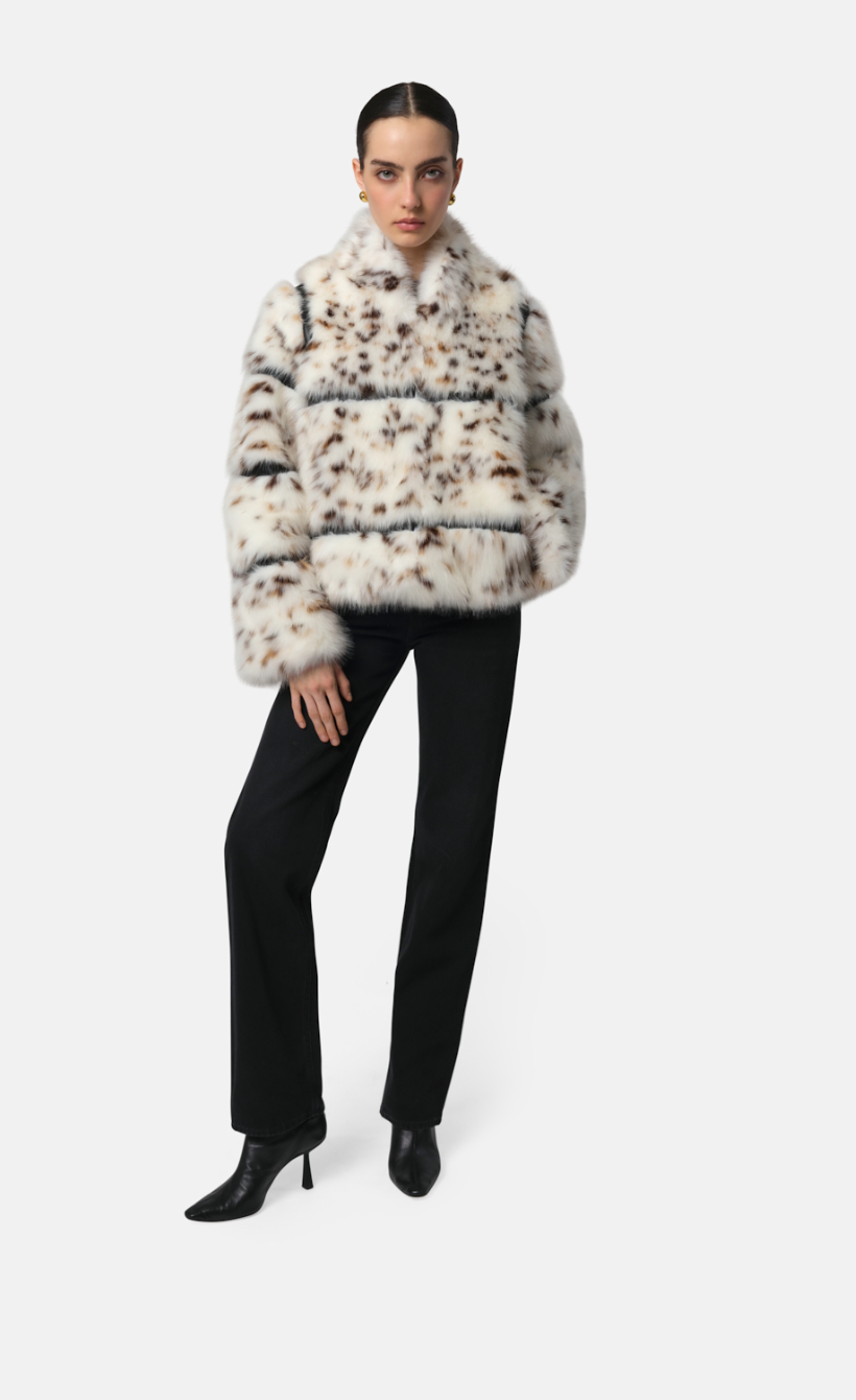 Sai Snow Leopard Coat