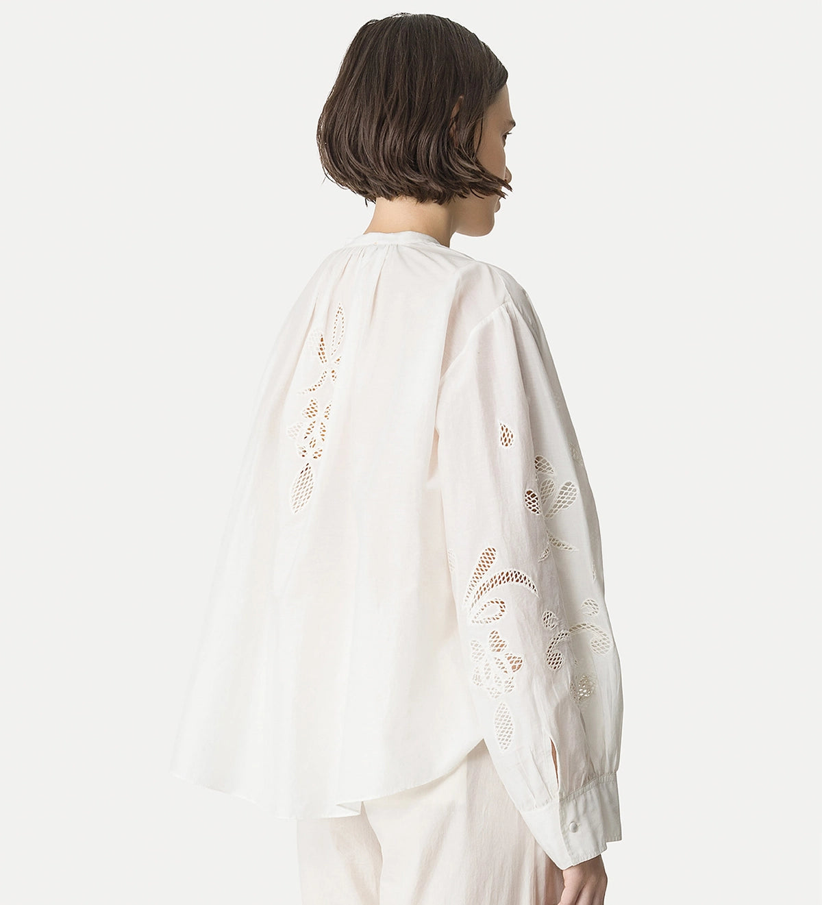 Lunamaris Embroidery Voile Bohemian Shirt